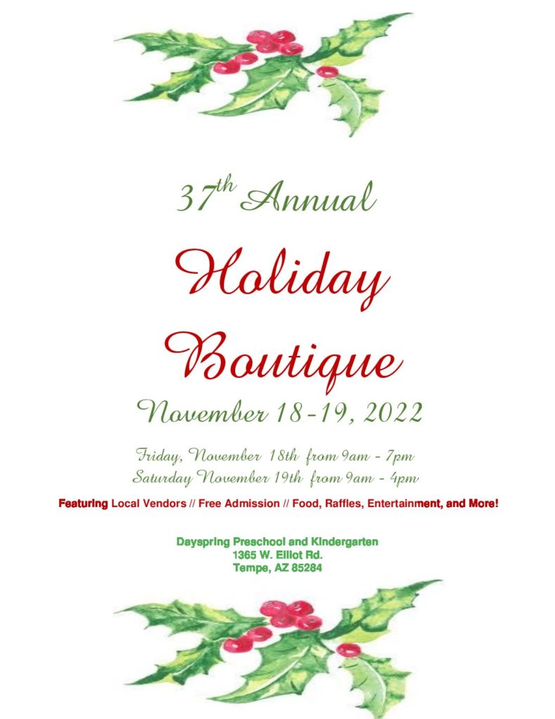 Dayspring Holiday Boutique Dayspring